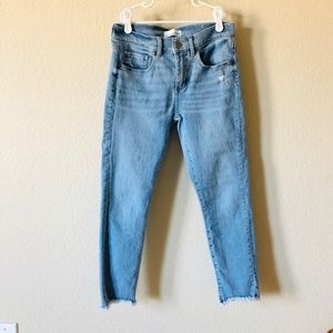 LOFT slim pockets modern skinny crop jeans sz 25P